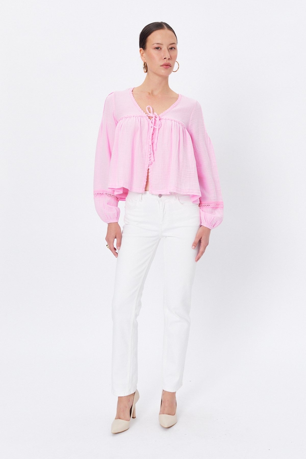 Chemise Collioure rose ou blanche