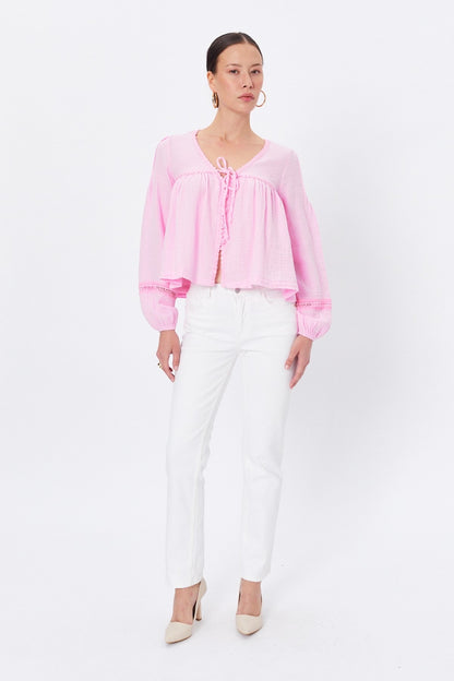 Chemise Collioure rose ou blanche